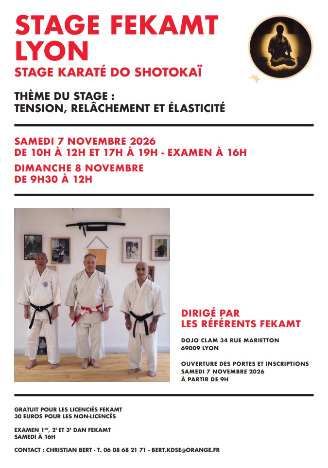 Stage FEKAMT 7 et 8 nov 2026